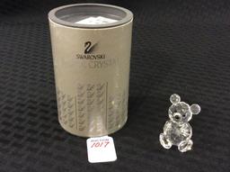 Swarovski Silver Crystal Sm. Bear Figurine