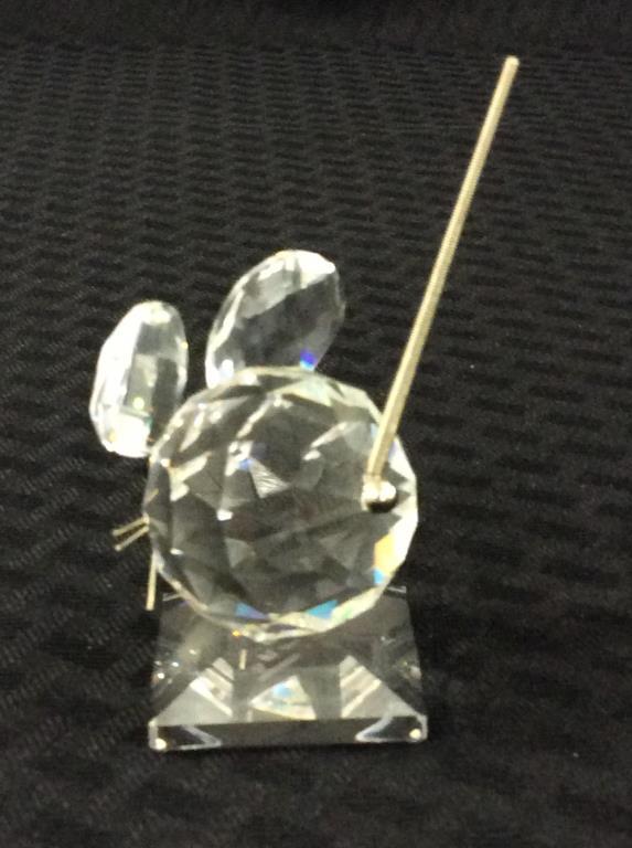 Swarovski Silver Crystal Lg.  Mouse Figurine