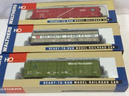 Lot of 6  Walthers HO Scale RR Cars-NIB