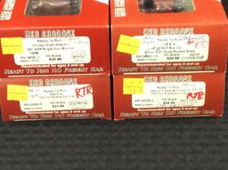 Lot of 8 Red Caboose HO Scale Train Cars-NIB