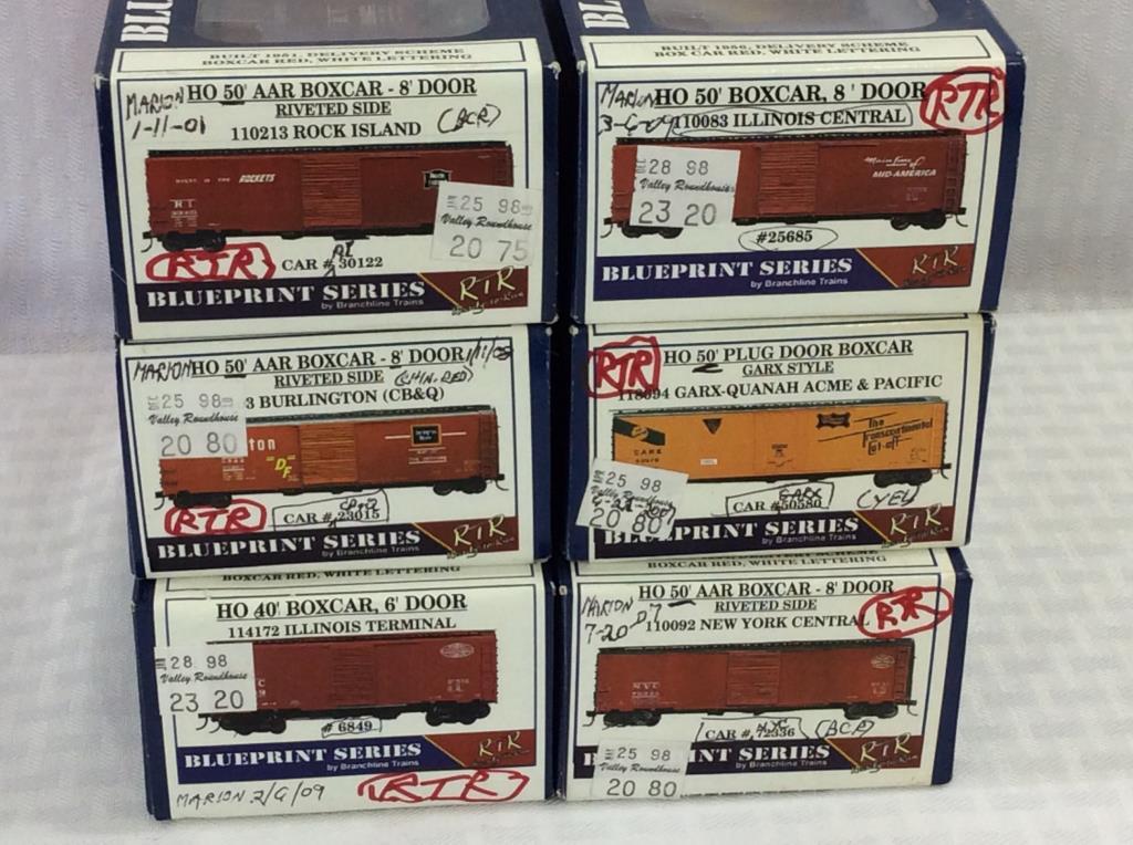Lot of 6 Blueprint Series by Branchline Trains HO