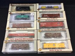 Lot of 10 Proto 2000 Series HO Scale Train Cars-