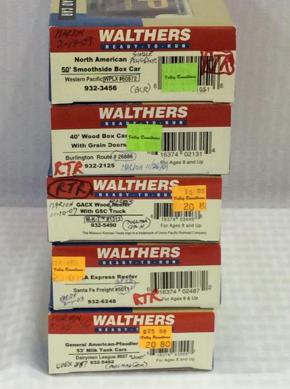 Lot of 10 Walthers HO Scale Freight Cars-NIB