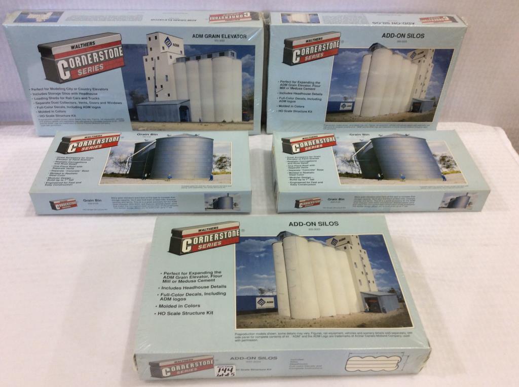 Lot of 5 Walthers Cornerstone HO Scale Structure