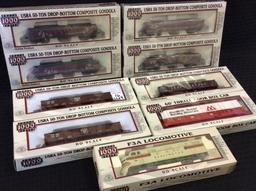 Lot of 9 Proto 1000 Series HO Scale Train Cars-