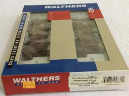 Lot of 4 Walthers HO Scale 2 Pack Cars-NIB