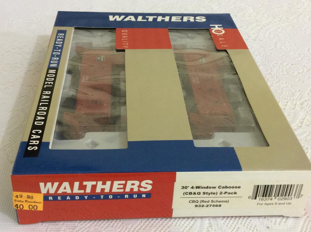 Lot of 4 Walthers HO Scale 2 Pack Cars-NIB