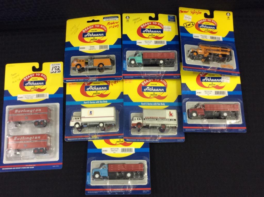 Lot of 20 Athearn Miniatures-HO Scale New in