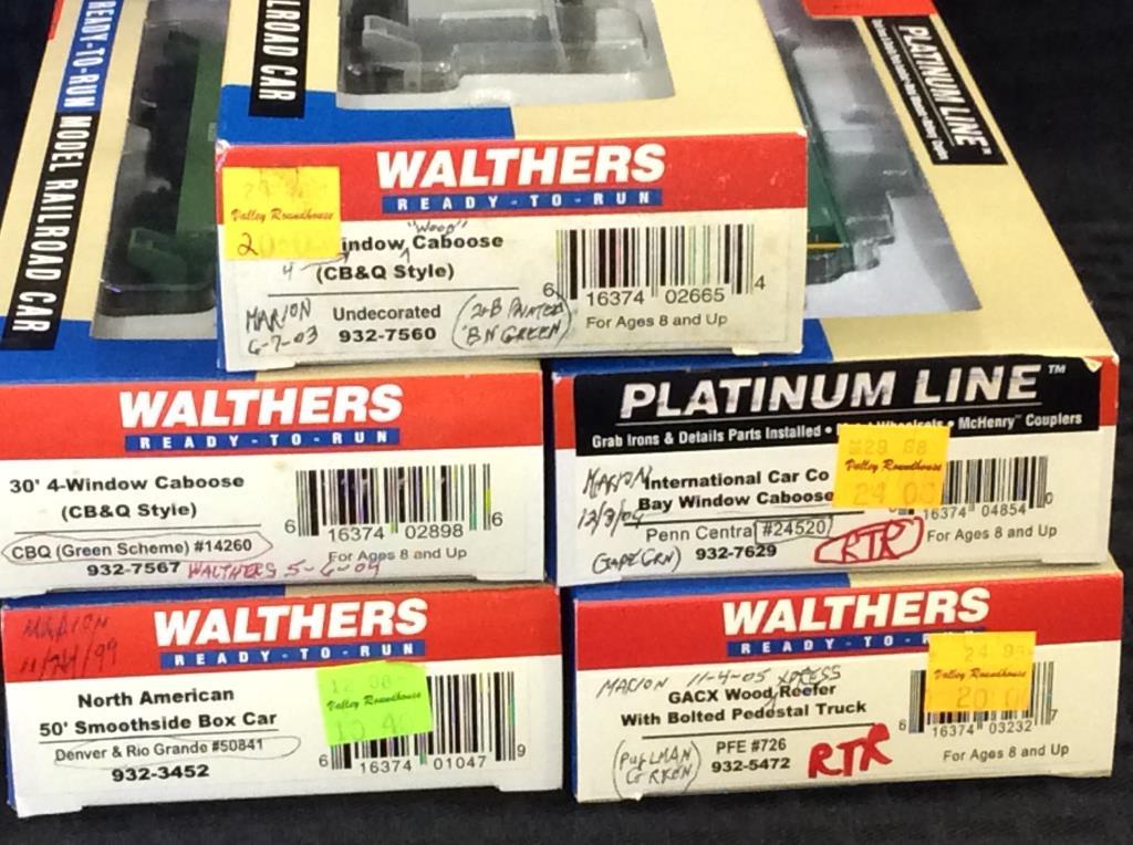 Lot of 10 Walthers HO Scale Train Cars-NIB