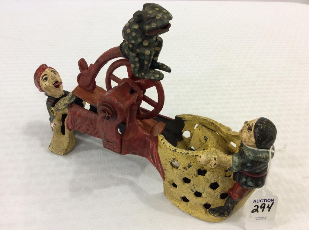 Iron Mechanical Bank-Mother Goose Circus