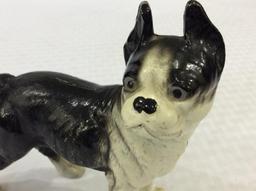 Metal Boston Terrier Dog Bank