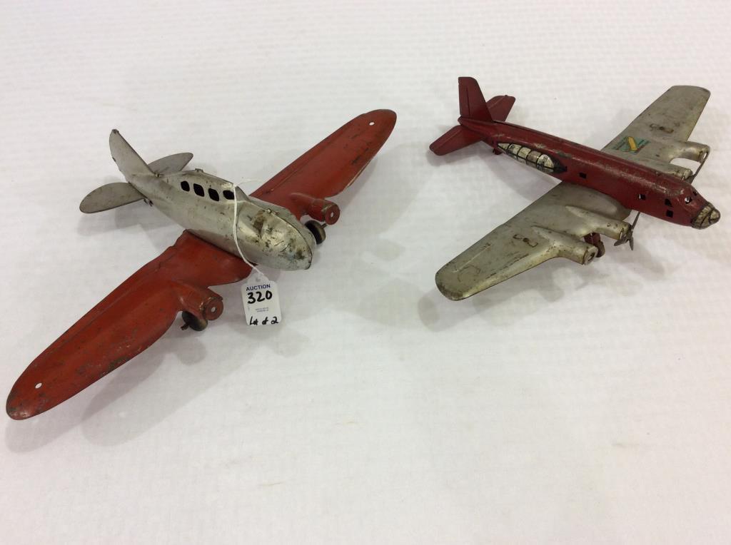 Lot of 2 Toy Airplanes Including One