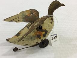 Very Old Wind UP Made in Bavaria Duck w/ f