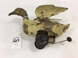 Very Old Wind UP Made in Bavaria Duck w/ f