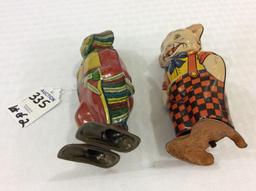 Lot of 2 Sm. Tin Wind Ups Including Chein Pig