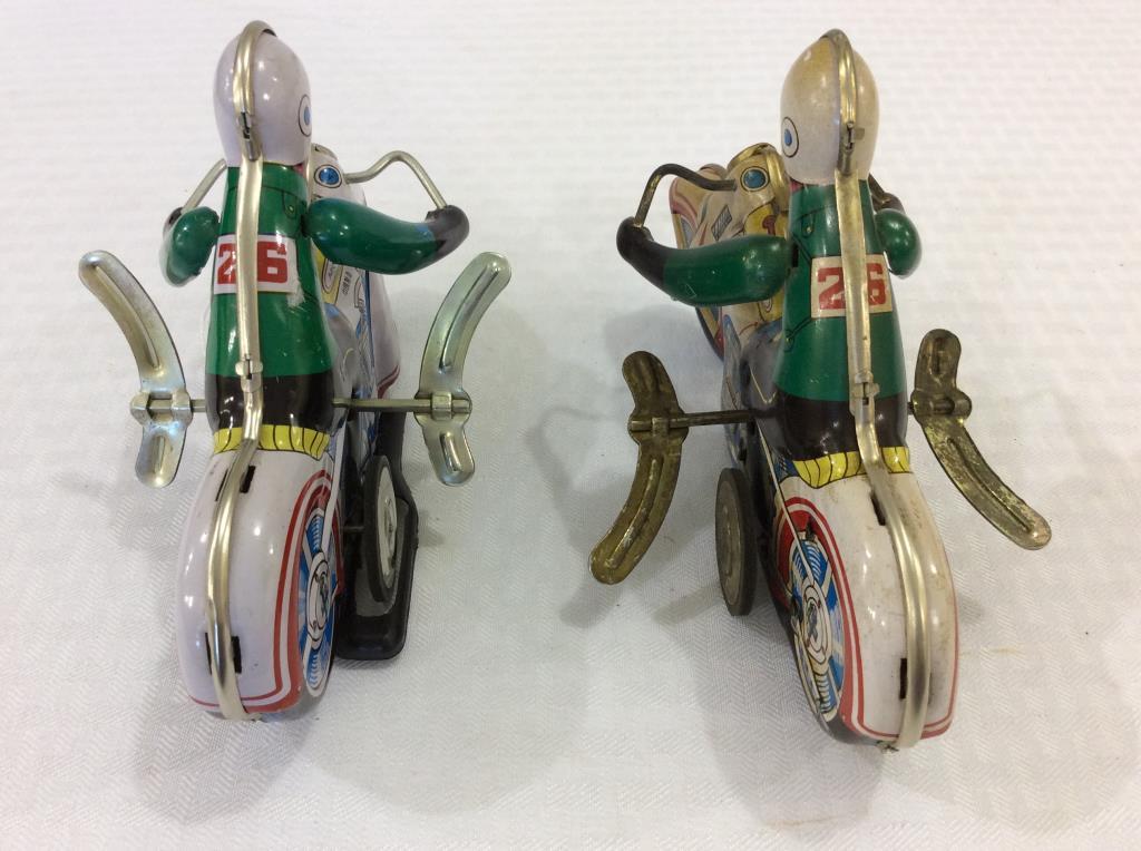 Lot of 2 Wind Up Motorcycles-