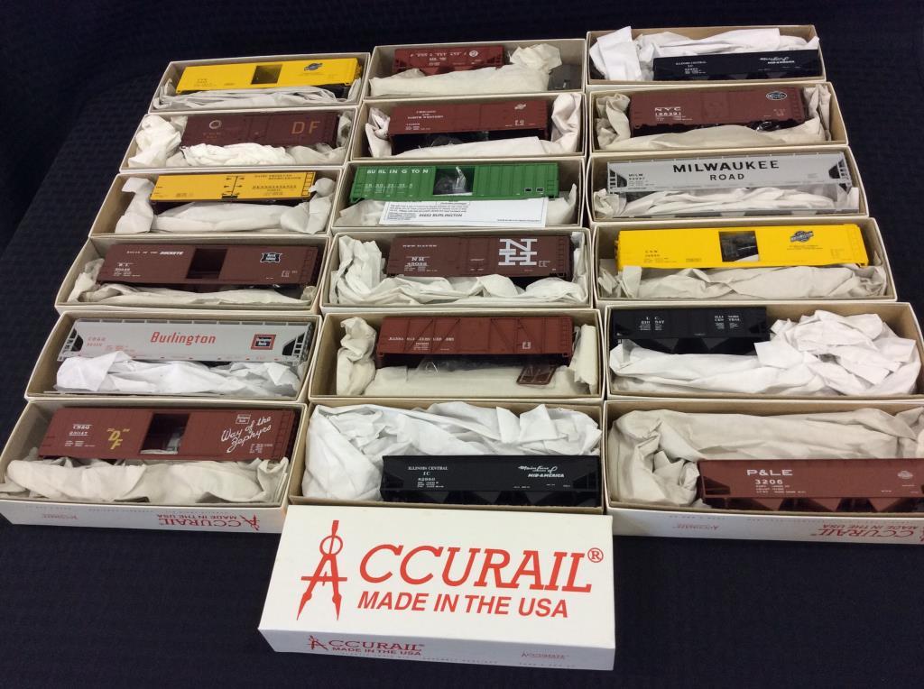 Lot of 18 Un-Assembled Accurail HO Model Scale