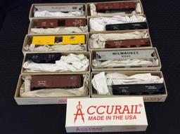 Lot of 18 Un-Assembled Accurail HO Model Scale