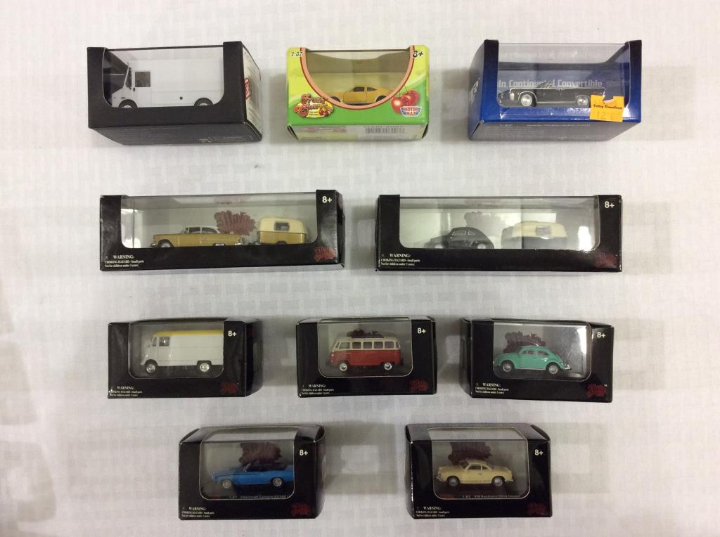 Lot of 18 1:87th Scale Die Cast Replican Vehicles