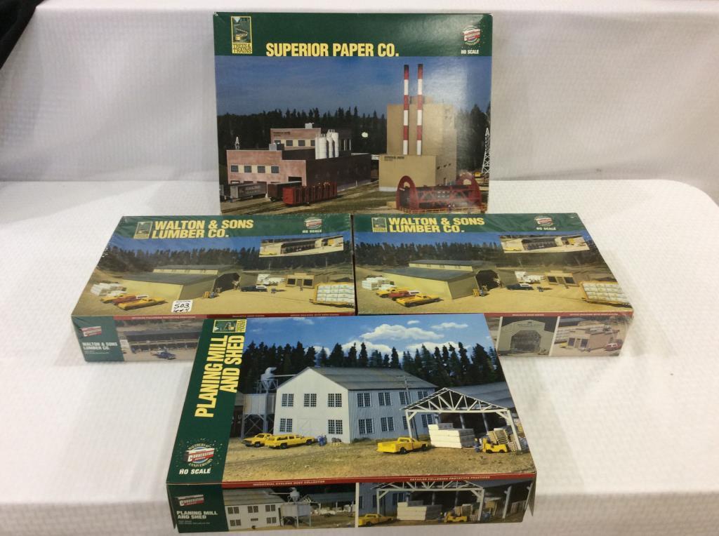 Lot of 4 Walthers Cornerstone HO Scale Structure