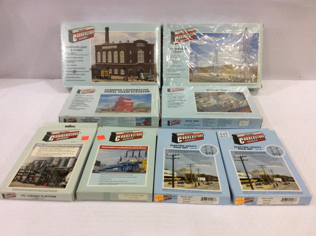 Lot of 8 Walthers Cornerstone HO Scale Structure