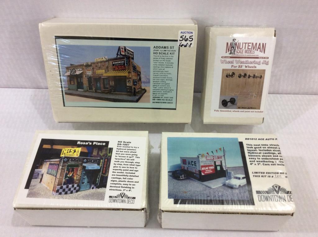 Lot of 8 Un-Opened HO Scale Model Kits