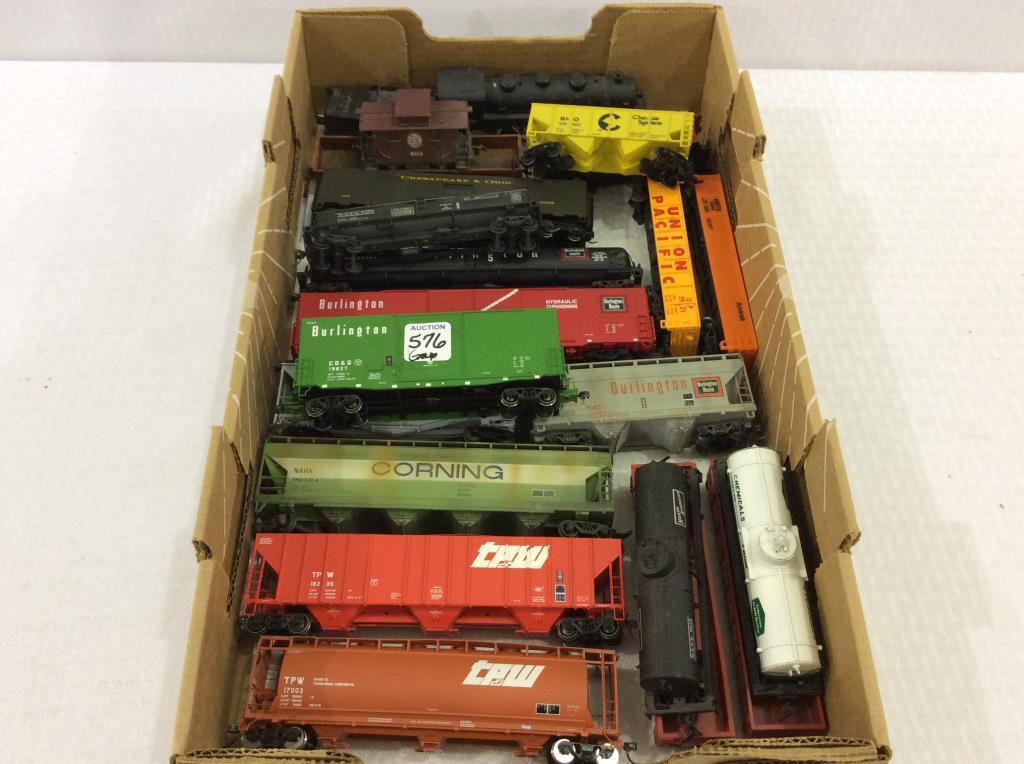 Group of Various HO Scale Train Cars