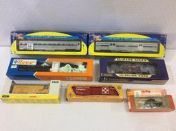 Lot of 11 Train Cars in Boxes