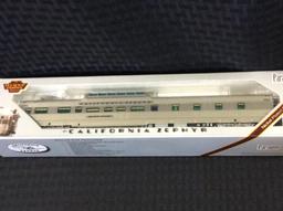 Lot of 3 HO Scale California Zephyr CB&Q Cars-NIB