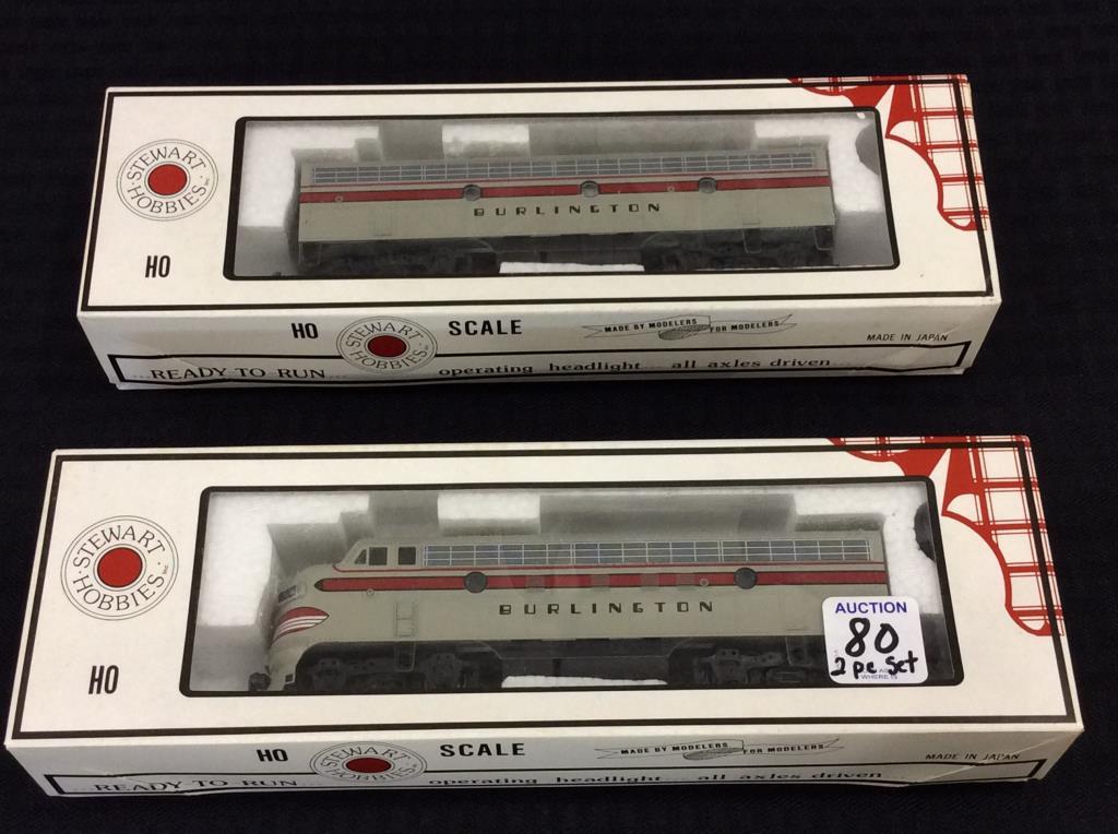 2 Piece HO Scale Locomotive Set by Stewart Hobbies