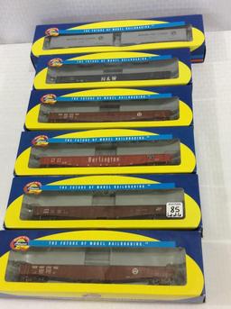 Lot of 6 Athearn HO Scale Train Cars-NIB