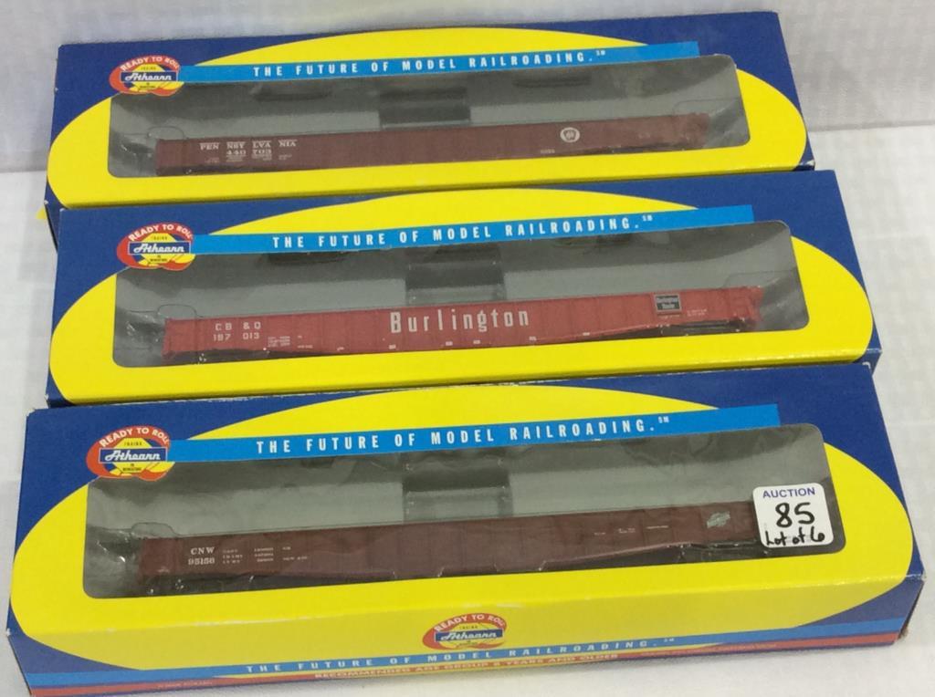 Lot of 6 Athearn HO Scale Train Cars-NIB