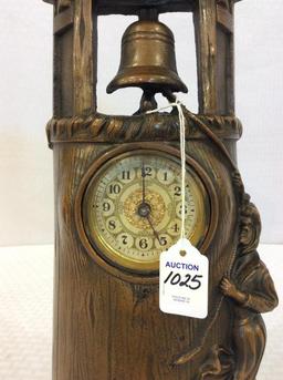 Metal Copper Bell Tower Design Wind Up Clock