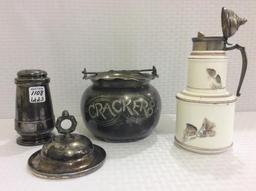 Lot of 3 PIeces Including Crown Cracker