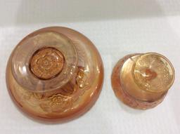 Lot of 2 Carnival Glass Pieces Including