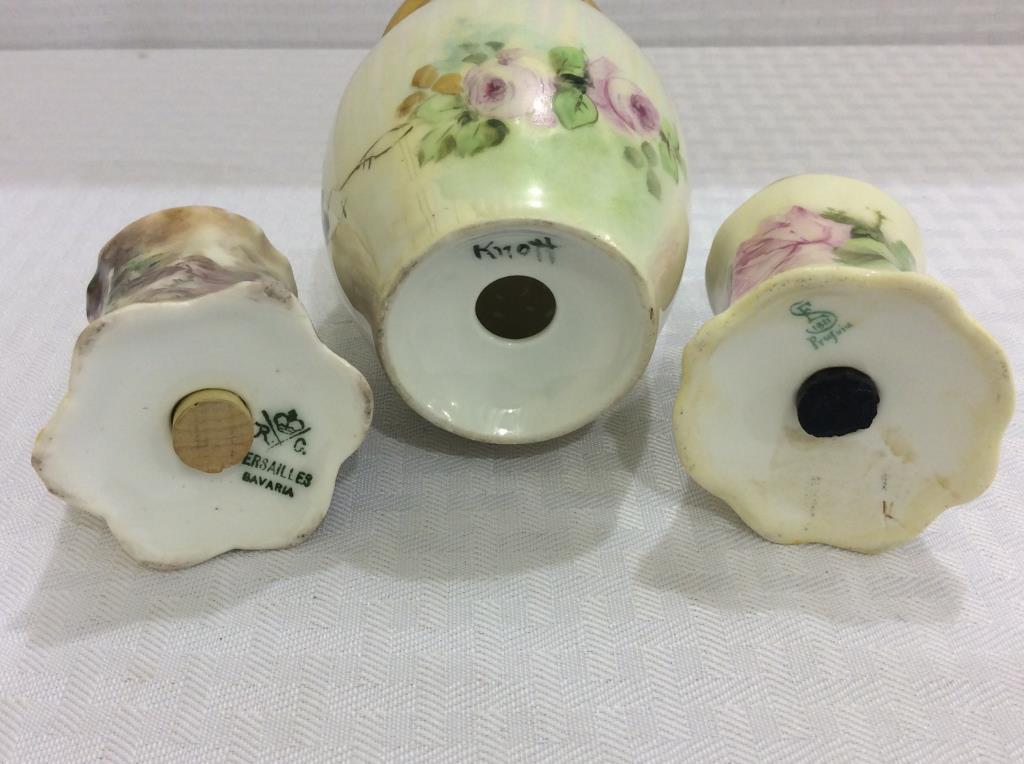 Lot of 7 Floral Painted Shakers Including