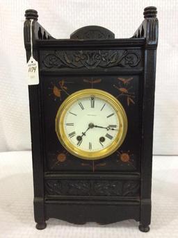 Seth Thomas Keywind Clock w Key in Working