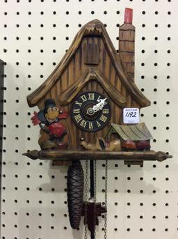 Wall Hanging Mickey Mouse Design Cuckoo Clock