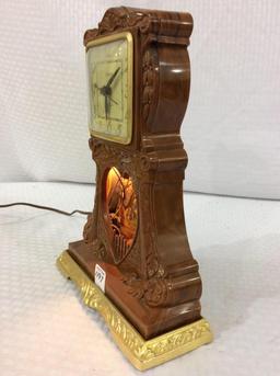 United Electric Clock w/ Boy & Girl on Swing