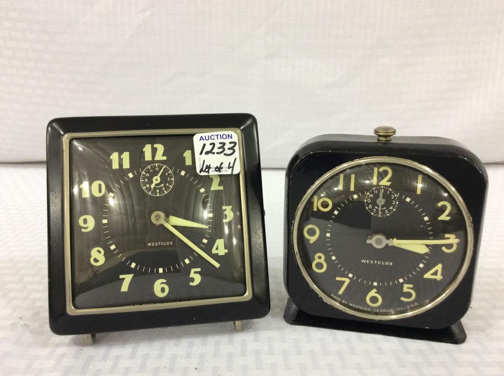 Lot of 4 Alarm Clocks-In Working Condtion