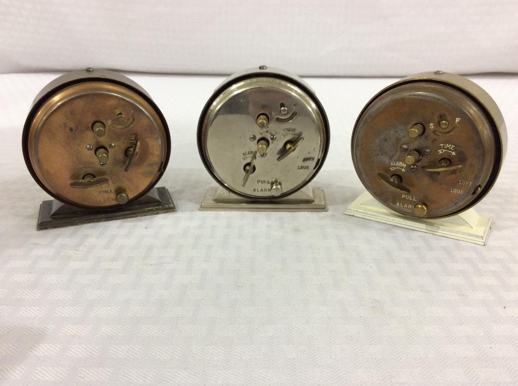 Lot of 3 Westclox Baby Ben Alarm Clocks