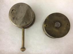 Lot of 2 Car Clocks Including One Marked
