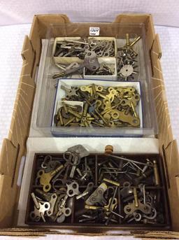 Box of Various Clock Keys