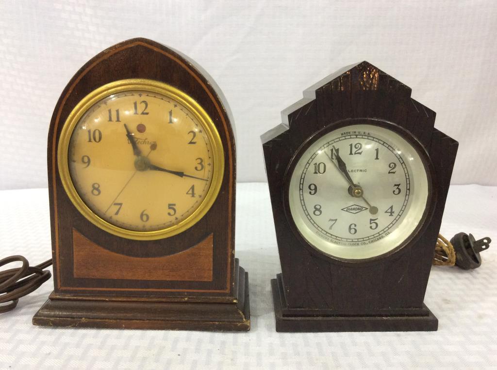 Lot of 3 Electric Clocks Including