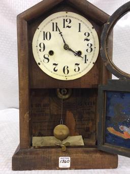 Ansonia Keywind Cottage Clock w/ Key