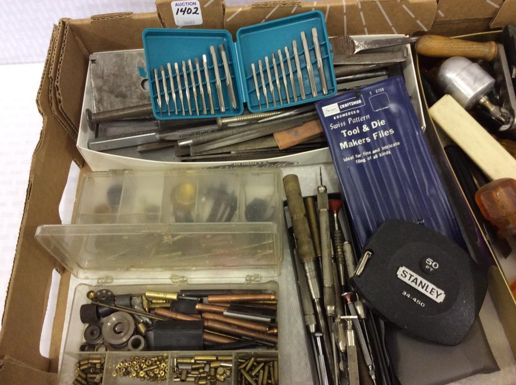 Box of Various Tools Related To Clock & Watch
