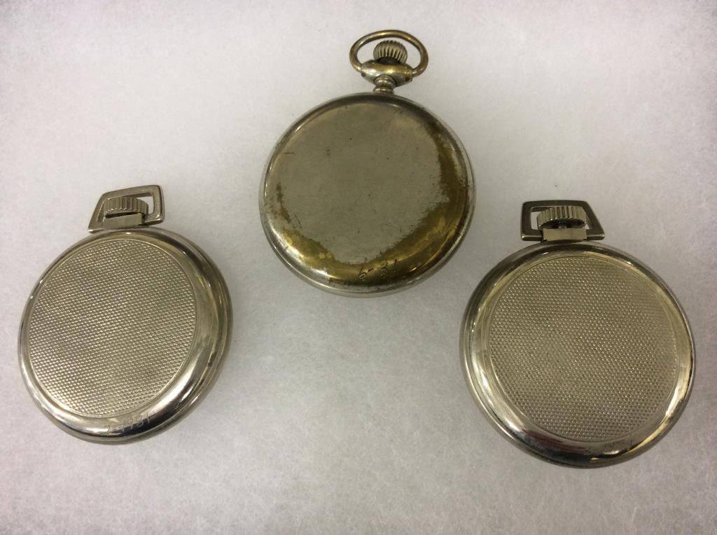 Lot of 6 Westclox Open Face Pocket Watches