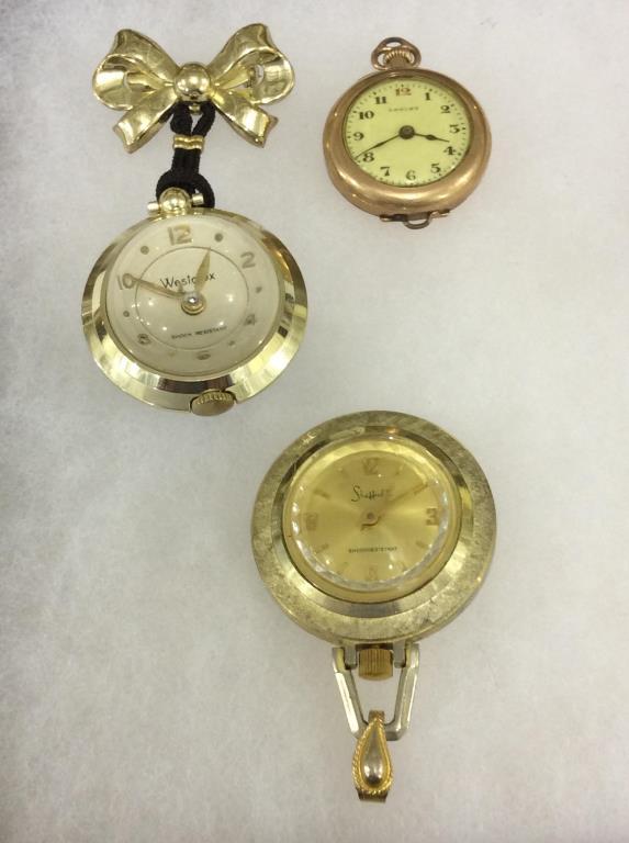 Group of 7 Mostly Necklace or Pin Design Watches