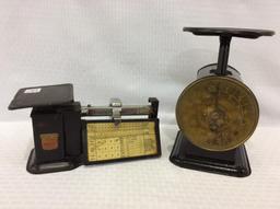 Lot of 2 Vintage Scales Including Household