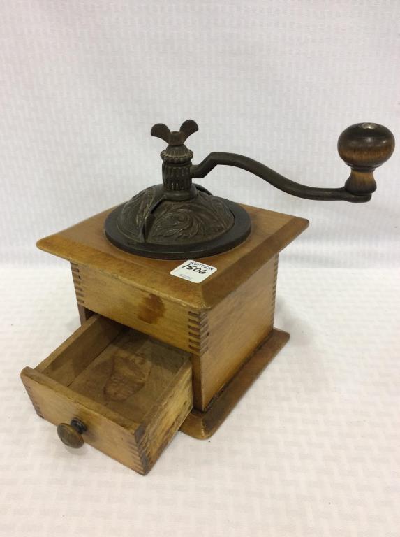 One Drawer Wood Coffee Grinder